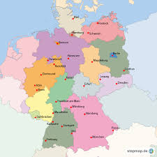 Deutschland und die 16 bundesländer mit seinen landeshauptstädten auf einer karte und zusätzlich in einer tabelle sowie flüsse, berge, landschaften. Stepmap Bundeslander Mit Hauptstadte Landkarte Fur Deutschland