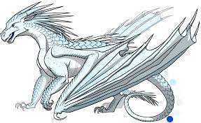 Winter Is A Male Icewing As Pale Blue As A Frozen Lake With Glittering Icy Blue White Scales Like Over Wings Of Fire Wings Of Fire Dragons Dragon Coloring Page