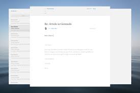 A Typographic Approach To Email 1910 Reimagines The Modern Email Client Email Client Web App Design Typographic