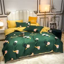 A wide variety of kids bedding sheets options are available to you, such as woven, knitted, and diagonal printing. 4pcs Cotton Bright Green And Yellow Bedroom Decoration For Girls Kids Double Bedsheets Queen Size Bedding Duvet Cover Set King Bedding Sets Aliexpress