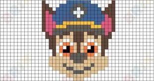 Dessin pixel a imprimer beau 126 best dessins pat patrouille. Chase Pixel Art Pixel Art Lego Art Pixel Art Design