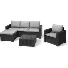 Allibert Moorea Loungeset Graphite Tuinset Outdoor Furniture Sets Outdoor Sectional Furniture Sets
