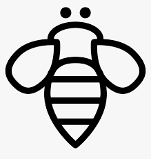 Most honeybees in the uk live in hives managed by beekeepers. Bee Insect Outline Bee Line Art Logo Hd Png Download Kindpng