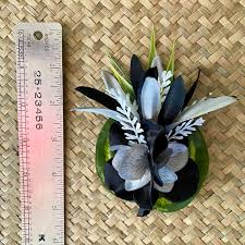 The Goth Baby Floof black and Grey Tropical Hair Clip for Halloween Tiki  Oasis Luau Tiki Caliente VLV Pinup Dapper Day - Etsy