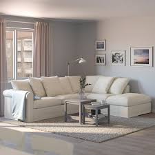 Gronlid Corner Sofa Bed 4 Seat With Open End Inseros White Ikea Corner Sofa Bed Living Room Sets Sofa Back Cushions