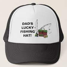 Dad S Lucky Fishing Hat Add Message Zazzle Com Fishing Hat Hats Dad Hats