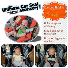 Carseat Sidekick Holds Straps Out Of Way Review And Giveaway Car Seats Baby Car Seats Hold On
