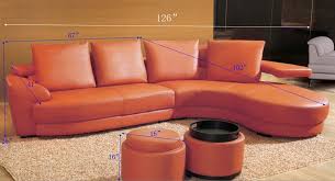 Modern contemporary red bonded leather l shaped corner sectional modular sofa couch reversible with 2 matching leather pillows. Contemporary Brown And Yellow Leather Sectional Sofa With Built In Light Table Home Garden Patterer Home Garden Furniture