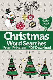 They're equally good for kids learning how to spell, for adults wanting to stimulate their mind, or for senior citizens looking to keep their minds sharp. Free Printable Christmas Word Searches