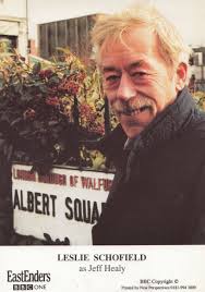 Leslie Schofield Star Wars Jeff Healy BBC Eastenders Hand Signed Cast Card  Photo