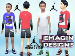 I am starting a new series of all of the cc finds i have! Emagin360 S Boy Girls Hitop Jordan Shoes