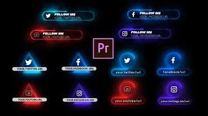Social Media Lower Thirds Free Download Free After Effect Template Videohive Neon Social Media Lower Thirds Premiere Pro Corporate Facebook Follow Glow Icons Instagram Lig In 2020 Lower Thirds After Effects Projects Videohive