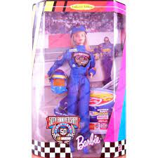 50th anniversary collector's edition nascar barbie by mattel. 50th Anniversary Barbie 1948 1998 Nascar Collector Edition Walmart Com Walmart Com