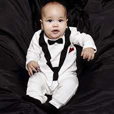 Cute Retail Baby Boys Black White Cotton Suit Set Kids Long Sleeve Gentlemen Style Bodysuit Kids Romper Jumpsuit Sets 4sizes Boys White Suits Kids White Suitboys Black Suits Aliexpress