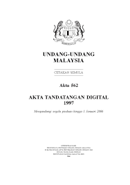 1997 yab pehin sri datuk haji alfi dato k. Akta Tandatangan Digital 1997 By Mohd Afandi Md Amin Issuu