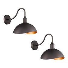 The gooseneck lamp is famous for its curved shape. Emliviar Gooseneck Barn Lights 2 Pack Vintage Farmhouse Wall Sconces Oil Rubbed Bronze Finish 1902m 2 Wd Orb Farmhouse Goals