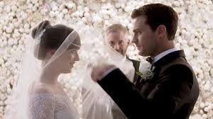 Fifty shades freed begins with the wedding of anastasia steele (dakota johnson) and christian grey (jamie dornan), who immediately rush off to their luxurious honeymoon on a private plane. Monique Lhuillier Designs Anastasia Steele S Wedding Gown In Fifty Shades Freed Manila Republic