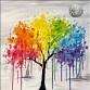 Saturday Fun!: Rainbow Drip Tree