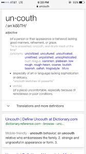 Learn the definition of 'uncultured'. Uncouth Word Definitions English Words Words
