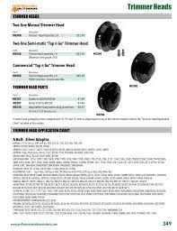 trimmer heads performance outdoor products manualzz com