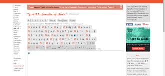 Type Ipa Phonetic Symbols Online Keyboard All Languages