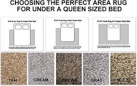 My favorite are 6′ x 9 and 8′ x 10′ here as well because a queen bed is 6.6 feet long. Amazon Com Choosing The Perfect Area Rug For Under A Queen Size Bed Multiple Colors And Size Options To Choose From 9x12 Gray Kitchen Dining