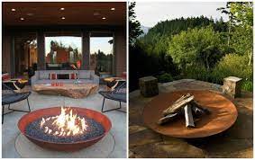 55 idees sympas pour integrer l acier corten dans votre jardin acier corten corten et brasero exterieur
