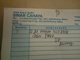 Dengan menggunakan deklarasi variabel dan. Toko Kue Dan Tart Sinar Cahaya 62 341 492548 Jl Laksda Adi Sucipto No 3 Blimbing Kota Malang Jawa Timur 65126 Indonesia