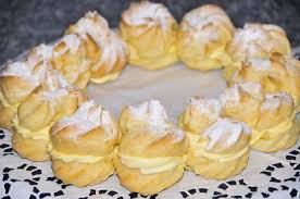 Brandteigkranz Mit Vanillecreme Rezept Rezept Rezepte Windbeutel Rezept Teig