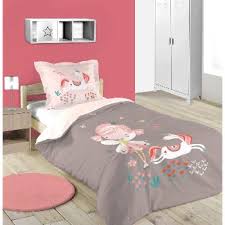Toutes les informations sur ce produit. Housse De Couette Fee Annabelle Gris Rose 140x200cm 100 Coton J K Markets