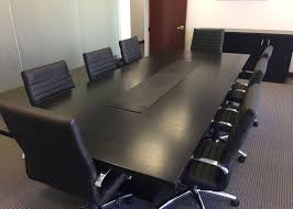 We've all been in bad meetings. Small Black Conference Table Paul Downs Cabinetmakers