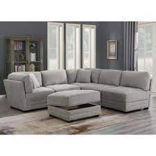 The thomasville tisdale 6 piece modular fabric sofa will bring versatility and comfort into your home. Mstar International Norris 6 Piece Modular Fabric Sectional Sofa With Storage Ottoman Fabric Sectional Sofas Sectional Sofa Living Room Sofa Design