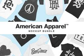 American Apparel Mockup Bundle Clothing Mockup American Apparel American Shirts