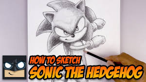 Sonic's first television cartoon series, adventures of sonic the hedgehog, aired in 1993. How To Draw Sonic The Hedgehog Sketch Tutorial Youtube