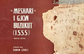 Image result for ”Meshari” i Gjon Buzukut.