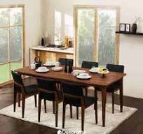 Heim Studio SHIMO Meja Makan Walnut Uk 200x90 cm