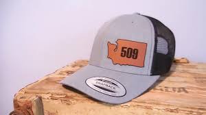 State Area Code Custom Leather Patch Hat