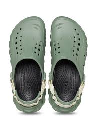 Crocs Men's Echo Moss Green Back Strap Clogs