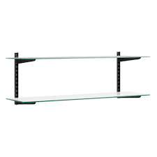 Are you living in an apartment with a rather small area and you are in a constant battle of maximizing the space and making it look more spacious? Black Glass Adjustable Shelving Uprights 2 X Shelves 4 X Brackets