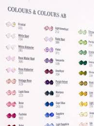 original swarovski elements color table beads