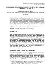 Jika pembinaan dalam dirancang dengan baik sesuai dengan kebutuhan setiap golongan usia, dan para pembinanya memiliki tanggungjawab yang baik, maka akan membuahkan hasil yang membawa kemuliaan allah. Top Pdf Kosmologi Melayu Islam Suatu Pengamatan 123dok Com