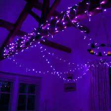 80 Led Uv Purple Fairy Lights On Clear Cable Connectable 8m Fairy Lights Bedroom Purple Led Lights Fairy Lights