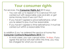 A european union directive on consumer alternative dispute resolution (adr) was published in july 2013. Consumer Rights Ppt Download