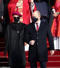 Charlene (née charlene lynette wittstock; Princess Charlene Of Monaco Shares Sweet Easter Snap With Twins And Husband Prince Albert Daily Mail Online