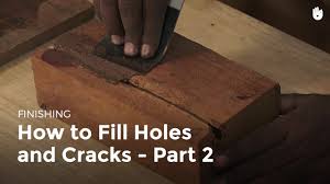 1) recommendations for wood filler to fill a gap 1/2 to 3/4 inch wide, 1/4 inch deep? Filling Holes And Cracks Part 2 Woodworking Youtube