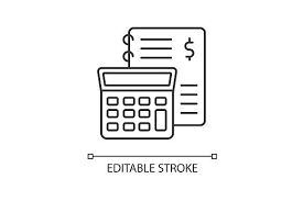 Financial Accounting Linear Icon Financial Accounting Accounting Financial