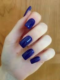 200 pcs long nail forms for acrylic nails, thick nail art tips extension forms, durable acrylic nail paper forms for gel nail, nail former stickers with numbers marked. Black And Royal Blue Acrylic Nails Nail And Manicure Trends