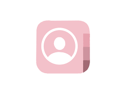 Pink Contacts Icon App Icon Iphone Icon Cute App