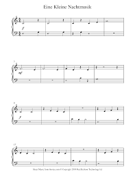Home » free piano sheet music » free easy piano sheet music from the classical repertoire. Mozart Eine Kleine Nachtmusik Beginner Sheet Music For Piano 8notes Com