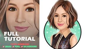 Photoshop Tutorial How To Make Caricature From A Photo Karen Gillian B Photoshop Tutorial Photoshop Tutorial